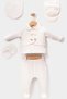 Waffle Tuxedo with Bow Tie and Vest Newborn Baby Boy 5 Piece Hospital Discharge Bodysuit Set - 2