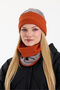 Hünkar Sytle, Double Color Double Layer Foldable Soft Women's Beanie Neck Collar Suit - 3