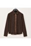 Men's Long Sleeve Slim Shirt - Slim Fit - Djg-1004 - Brown