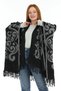 Winter Women's Poncho with Tassels - 4