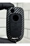 Luxury Fiat Egea Switchblade 3 Push Button Carbon Key Case Black Color 1St Quality