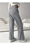 Women's Gray Baggy Loose Cut Stretchy Comfortable Fabric Sweatpants Shah Moda - 3