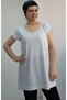 Coming Low Sleeve Combed Cotton Viscose T-Shirt with White Black Stripes Whole Size