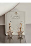 Melekcehobi Jewelry Xuping Brand Rose Gold Trend Star Earrings - 2