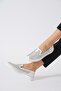 Hertes Laser Genuine Leather Women's Shoes White Skin - 4
