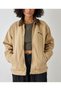 Light Mustard Color Short Canvas Oversize Coat
