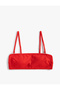 Strapless Bikini Top Textured Covered