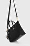 Vintage Niche Design - Waterproof Black Canvas Bag with Shoulder Strap - 5