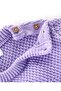 بلوزة Babyoye Eco Conscious Cotton بأكمام طويلة مطرزة بنص - أرجواني - 4