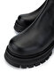Women's Genuine Leather Black Floater Casual Boots - 3