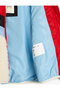 Plush Jacket with Zipper, Stand-Up Collar, Pockets and Fabric Detailing - 4