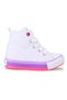 Tinna Lace-Up Baby Girl High-Top Linen Sneakers - 3