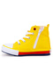 Tinna Lace-Up Boys' High-Rise Linen Sneakers - 4