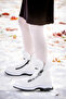 Bente Patent Leather Cracked Zippered Girls' Boots - 3