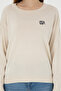 Women's Cream Melange Crew Neck Sweater 50297132-Vr159 - 6