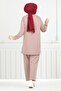 Floral Detailed Double Set 796Ozr1047-M Vizyon - 5