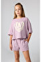 Eco Future Shorts Organic Cotton Purple Kids Shorts-404973-Ps162 - 4