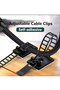 Adjustable Cable Organizer Wire Winder Clip Earphone Holder Self Adhesive Mouse Keyboard Cord Man... - 8