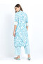 Floral Print Pleated Kurti & Palazzos Set - 3