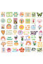 50pcs 50pcs Preppy Aesthetic Stickers Danish Pastel Aesthetic Graffiti Stickers Luggage Skateboard L - 2