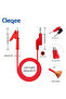 2 متر Cleqee P1037 5 قطع 4 مم قابس موزة قابل للتكديس إلى مشبك التمساح مشبك التمساح اختبار مقياس متعدد - 5