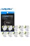مصباح LED أزرق T3، 10 قطع، T3 LED T4.2 T4.7، مصباح كانبوس 3030SMD، أضواء داخلية للسيارة، مؤشر لوحة القيادة