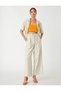 Silk Look Wide Leg Trousers - 2