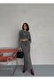 Smoked Jean Maxi Skirt with Side Slip - 4