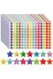 1500 Pcs Glitter Foil Small Star Stickers,15 Designs Happy Face Stickers for Student Reward