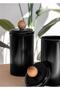 Stripe Tea Coffee Sugar Jar Black 1.20 Lt Stp0001 - 3