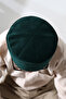 Green Honeycomb Checkered Velvet Molded Prayer Beads - 6