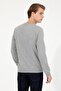 Men's Gray Melange Basic Sweatshirt 1454251 - 7