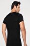 Men's bamboo t-shirt - black crew neck - 4