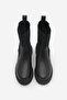 Women's Elastic Chelsea Casual Boots Marges Black - 5