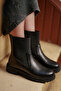 Women's Elastic Chelsea Casual Boots Marges Black - 2