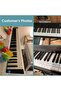 Piano Keyboard Stickers for 37 49 54 61 88 White and Black Keys Music Electronic Piano Keyboard N... - 6