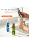 Blue 3-in-1 U-shaped Multifunctional Cleaning Brush For Cup Lid, Thermos and Bottle Cap