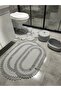 Jute,Bath Set,Bath Set,Bath Mat, Mat Set,Makeup Basket,Detergent Basket,Toilet Seat Mat - 2