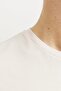 Minimal Logo Print Crew Neck T-Shirt - 4