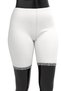Women's 100% Cotton Lace White Leggings 421