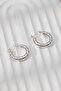 Women's Twisted Hoop Earrings - 2