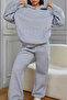 Winter Cotton Oversize Hooded Women's Tracksuit Set
