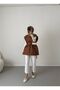 Women's Stylish Stone Detail Lined Quilted Midi Vest - 2