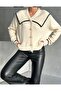 Women's Bebe Collar Cardigan Look Sweater