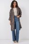 9104 Double Breasted Neckline Lined Trench Coat - E. Brown - 3
