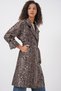 9104 Double Breasted Neckline Lined Trench Coat - E. Brown - 5