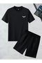 Unisex Wings Wing Printed Crew Neck T-Shirt Shorts Bottom Top Suit