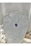 Curved Heart Natural Stone Necklace - 2