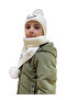 Children's Smiling Face Detailed Beanie Scarf Set 7016 - 3