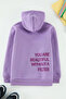 Lila Kız Çocuk Pamuklu Anne-Kız Örme Mini Me İçi Polar Astarlı Kalın Sweatshirt TKDAW25SW00048 - 3